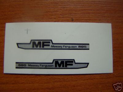 britains massey ferguson 595 bonnet side sticker set time left