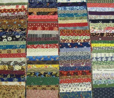 20 4 x 44 strips dessert roll civil war fabric