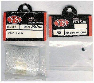 YS ENGINE YS2210 DISC VALVE & SET SCREW 1.20 SC FZ NC FS 120SC 120FZ 