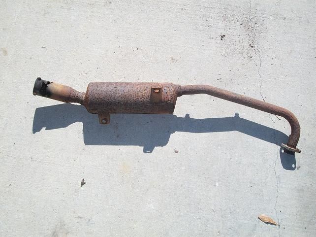 1984 1985 honda atc 125m exhaust muffler 3 wheeler time