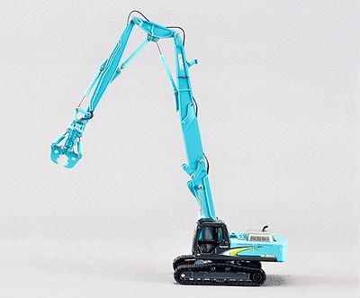 kobelco 1 43 dynaspec sk350dlc long excavator rare from japan