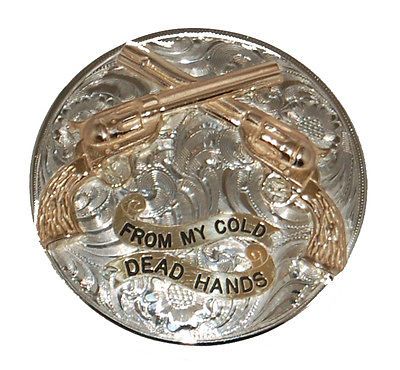 COLD DEAD HANDS G SILVER SNUFF LID SKOAL COPENHAGEN GUN TOBACCO RED 