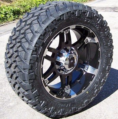 20 BLACK XD SPY WHEELS RIMS 33 NITTO TRAIL GRAPPLER DODGE RAM 1500 