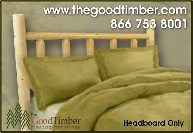new california king pine log headboard furniture bed time left