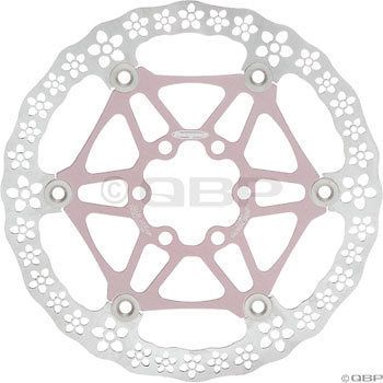 hope 160mm floating rotor pink w flowers 