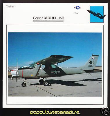 cessna model 150 usa airplane atlas picture spec card from canada time 