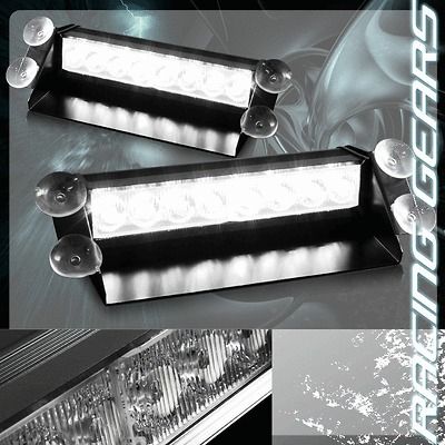 3rd Gen 8 White LED Hazard Windshield Strobe Lights Chevy C/K 1500 