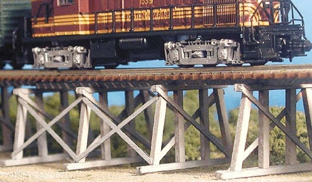 Low Boy Trestle Kit Laser Cut Wood Item. # 171 404 HO Scale NIB