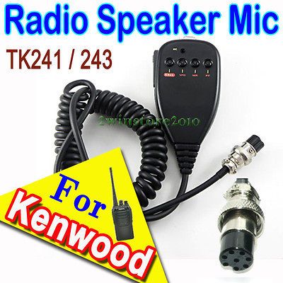 Car Mobile PTT Speaker Mic for KENWOOD Radio Microphone TK241 TM 243 