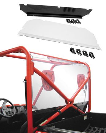 Quadboss UTV Rear Shield Back Panel Honda MUV700 Big Red 2009 2010 