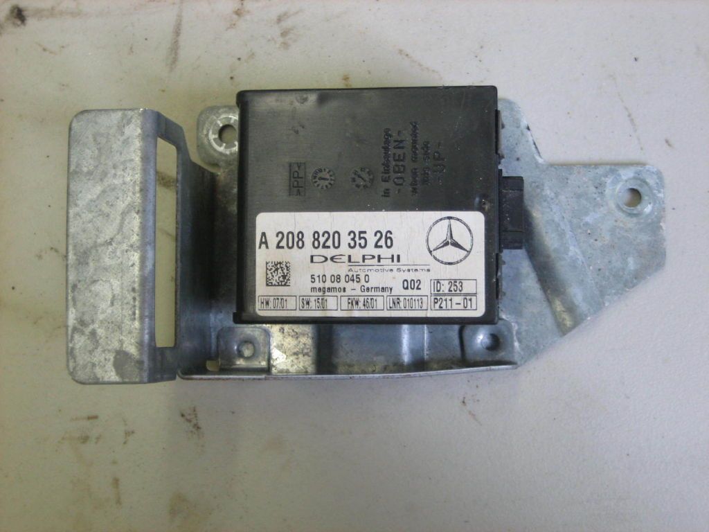 00 01 02 03 MERCEDES CLK320 CLK430 CLK500 CLK 320 ALARM CONTROL MODULE 