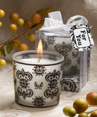 150 Damask Design Votive Candle Bridal Shower Event Wedding Favor Bulk 