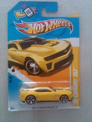 2012 HOT WHEELS CHEVROLET CAMARO ZL1 TRANSFORMERS BUMBLE BEE YELLOW 