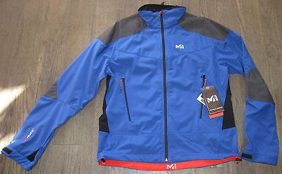 MILLET MENS SUPER SHIELD JACKET M BLUE/BLACK sz LARGE MIV4548