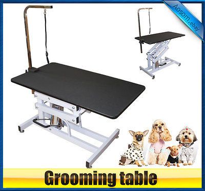 Pawhut Z Lift Hydraulic Adjustable Portable Pet Dog Cat Grooming Table 