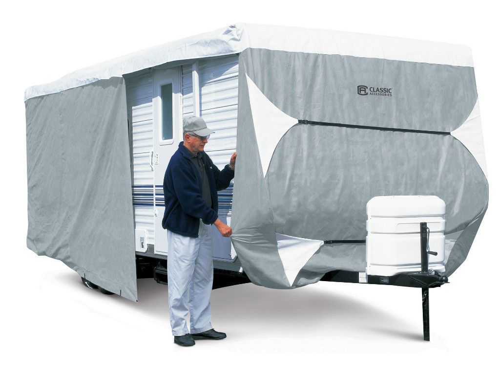 Classic Accessories PolyPro III Deluxe Travel Trailer camper Cover up 