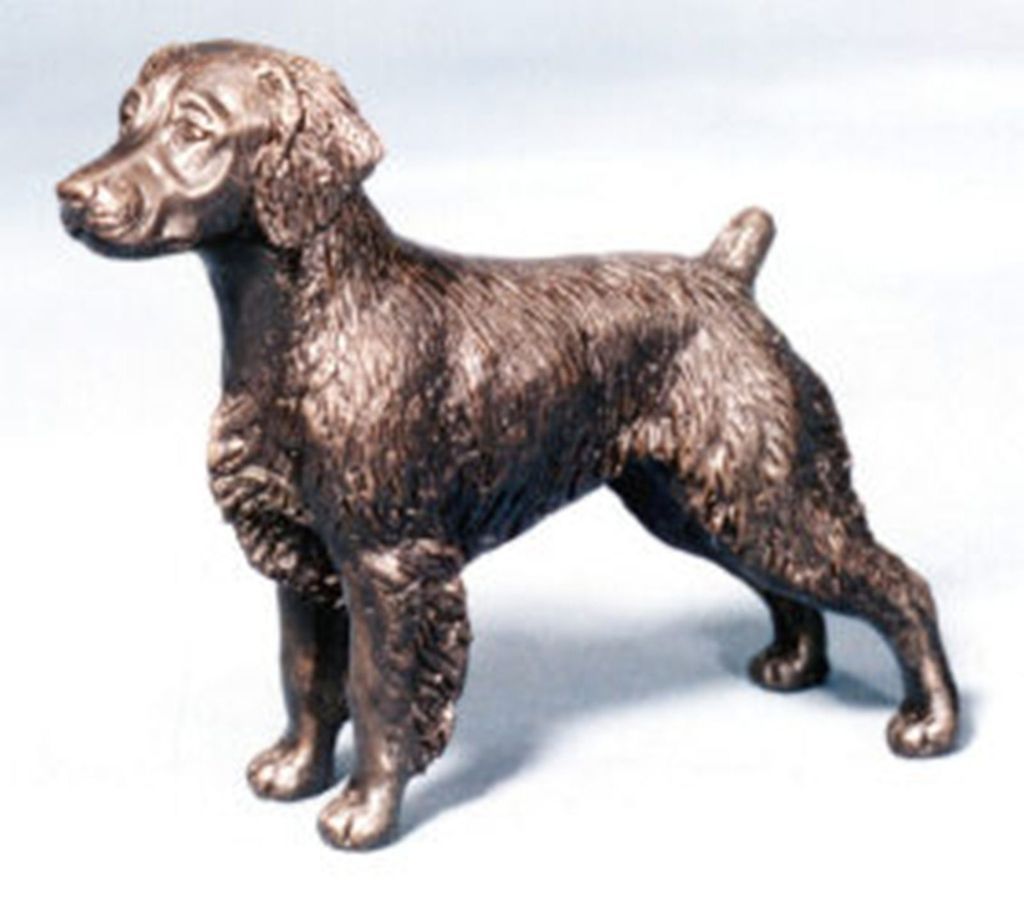 brittany spaniel cold cast bronze figurine 5 long 63 032