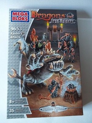 mega bloks dragons iron raiders attack 9653 new sealed box