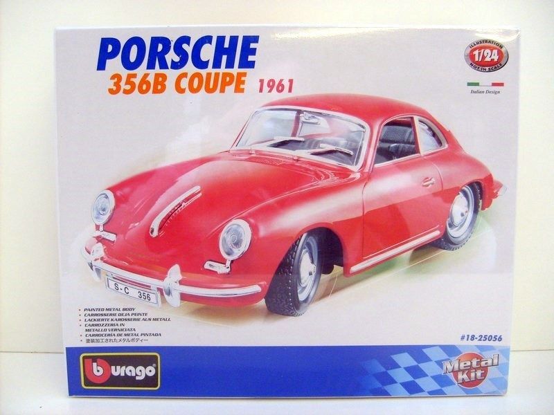 burago 1 24 metal kit 18 25056 porsche 356b coupe