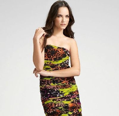   von Furstenberg ~ DVF Dress 0 XS African Sugar Animal Print Tube $385