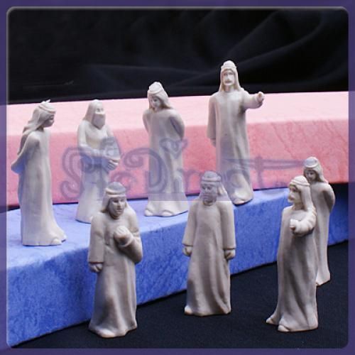 100 UNIQUE Arabs White Model Train Poeple Figures Scale O 150 