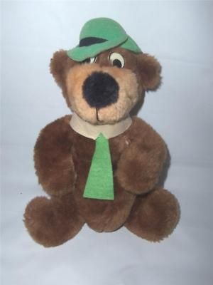 Vintage 1980 Yogi Bear 9 Stuffed Plush Animal Hanna Barbera  1012T14