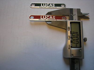 Lucas racing magneto tag(green or red)10mm widthNEW​