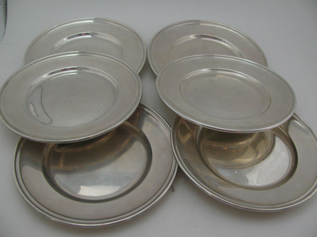 gorham sterling silver bread plates 10 