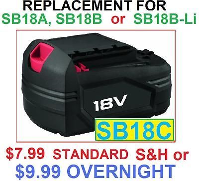 NEW Skil 18 Volt Battery SB18C  Repls SB18A SB18B SB18B Li for SC118 