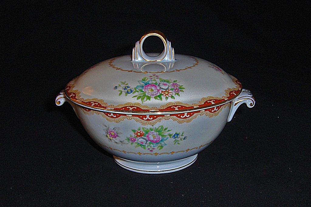 Meito China Keepsake / Versailles pattern Occupied Japan Lidded 