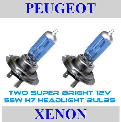 NEW Peugeot XENON Upgrade Headlight H7 BULBS   206 207 307 406 407 607 