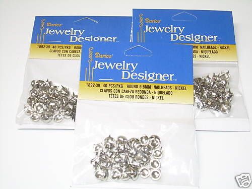 LOT 480 NICKEL DOME STUDS 6.5mm 30ss for GEMAGIC BeDAZZLER   FREE US 