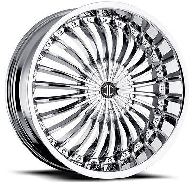 18 inch 2Crave NO13 Chrome Wheels Rims 5x4.5 CR V Element Tiburon 