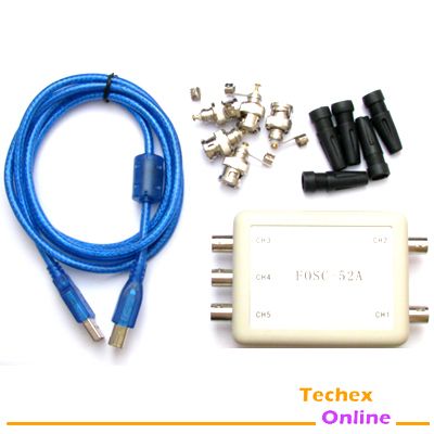 Channel PC Computer Digital Storage USB Oscilloscope