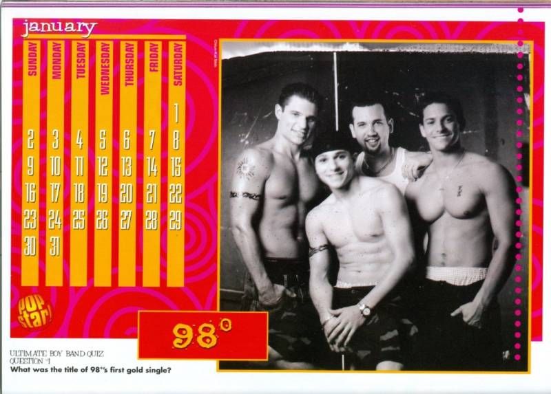 98 Degrees Nick Drew Lachey SHIRTLESS N Sync PINUPS