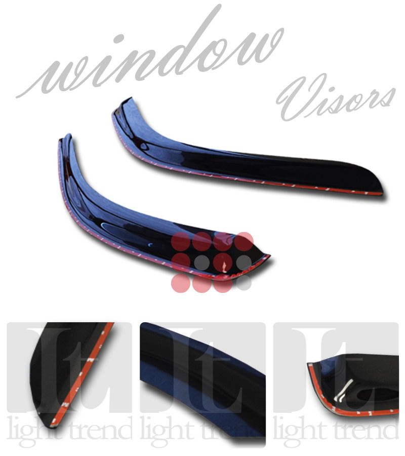   window visor shade guard deflector fitment window shade visor 2 front