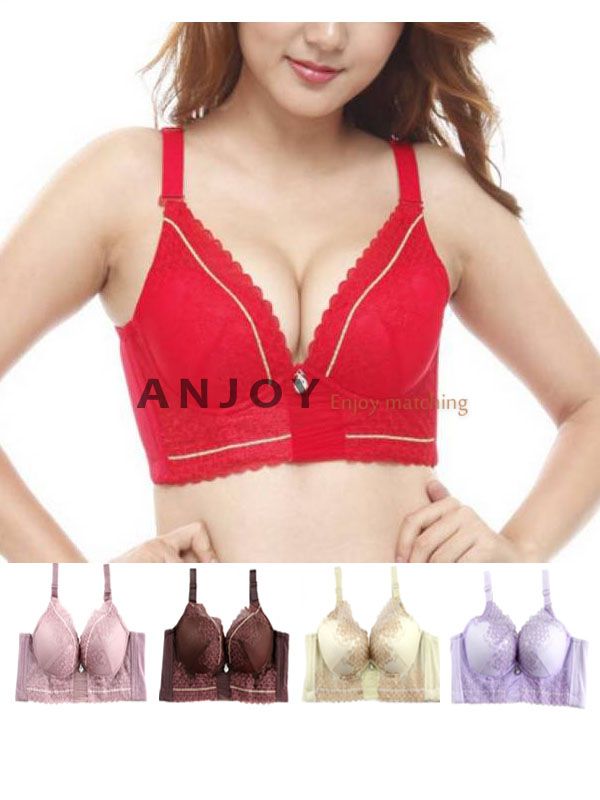 Women Active Support Lace Underwear Push Up Thin Bra 5 Colors 