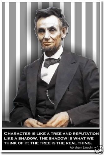 Abraham Lincoln Character Is Like A Tree  Poster