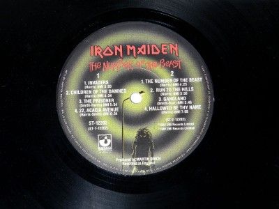 Iron Maiden The Number of The Beast 12 Vinyl Record