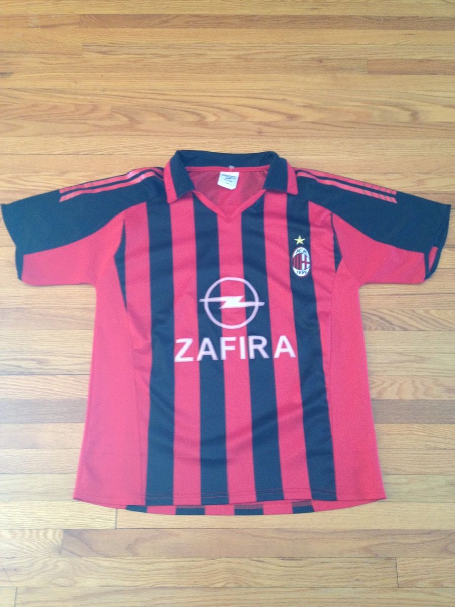 AC Milan Soccer Football Jersey Large