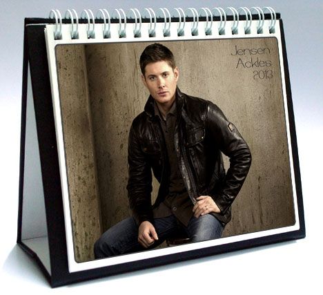 JENSEN ACKLES 2013 Desktop Holiday Calendar SUPERNATURAL DEAN