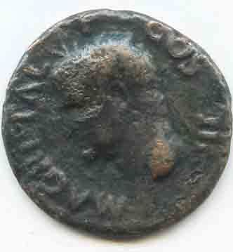 Agrippa died 12 BC AE As Rome Mint RIC Caligula 58 Fine EB 5680