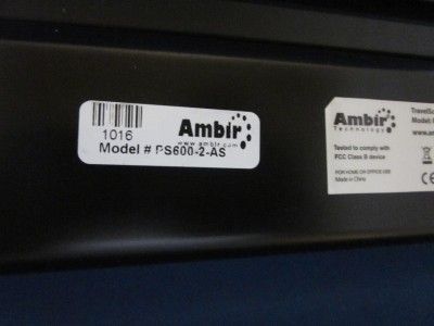 UP FOR BID IS A USED LOT OF 2 AMBIR PS600 AS TRAVEL SCAN PRO DOCUMENT 