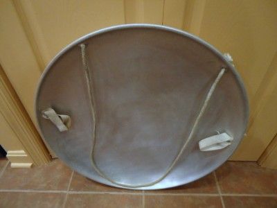 Vintage Snow Coaster Aluminum 25 Saucer Sled ~~ EXC