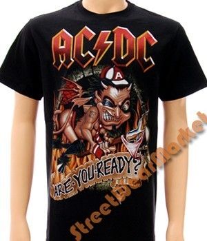 AC DC Angus Young Hard Rock Roll Metal T Shirt Sz L