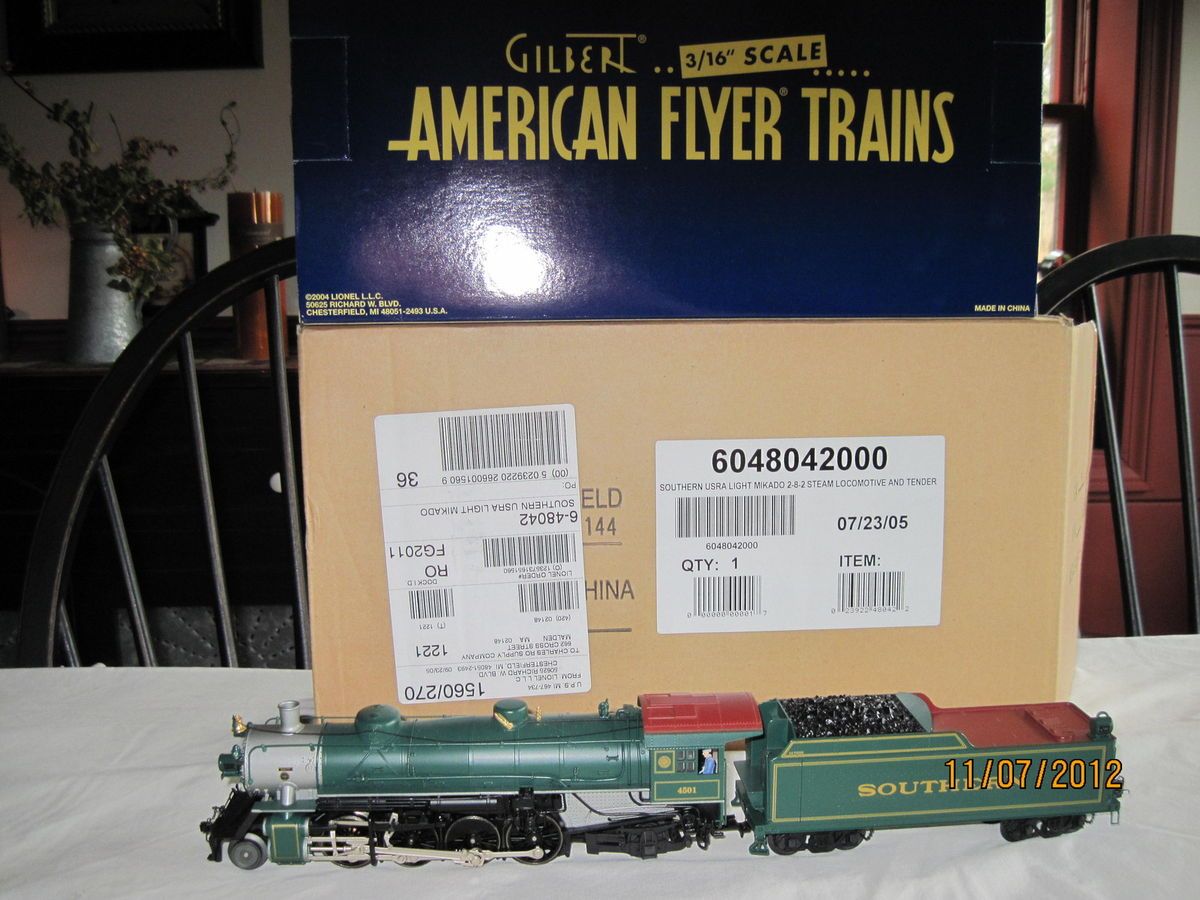 American Flyer Light Mikado #48042 (4501) Southern Made 2005