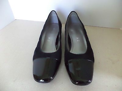 165 womens ara 41936 schwarz black low heel sz 8  87 99 