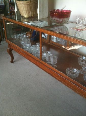 Antique Display Showcase Excellent Quality