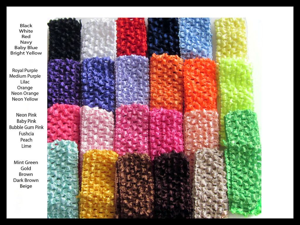 lot of 50 1 5 crochet headbands you pick colors