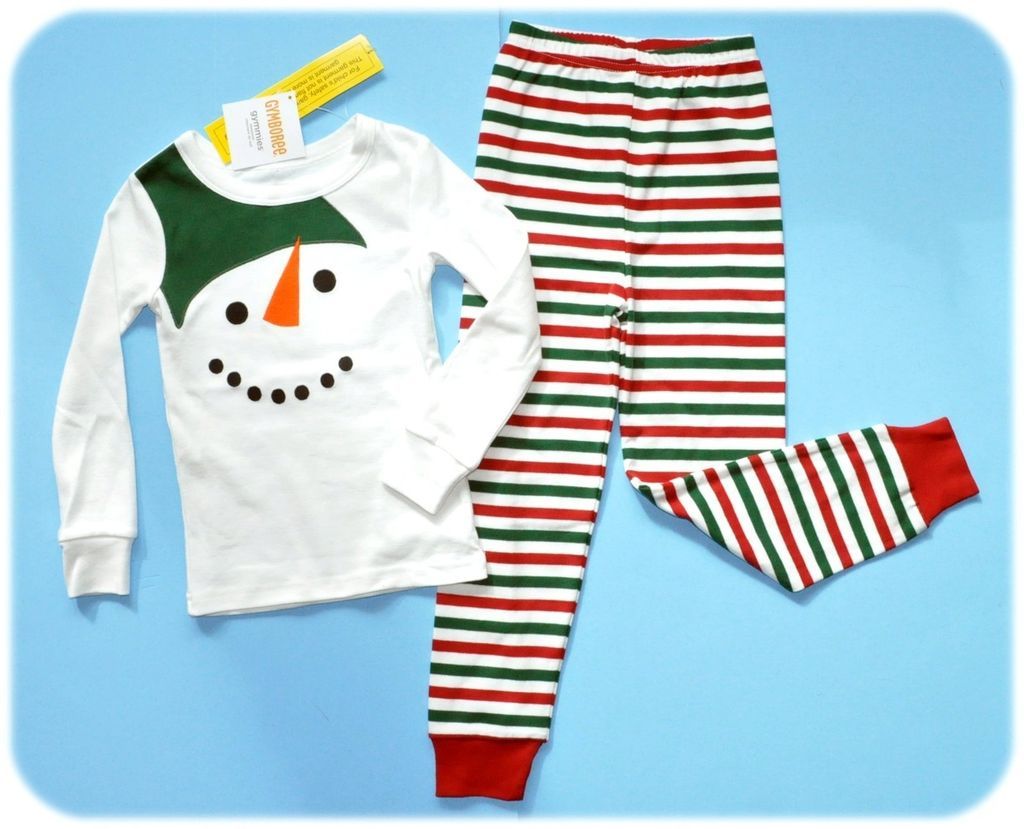 NWT Gymboree 2012 CHRISTMAS Snowman/Snowgi​rl Pajama/Gymmies Holiday 